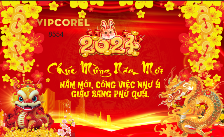 Backdrop chúc mừng năm mới 2024 #4