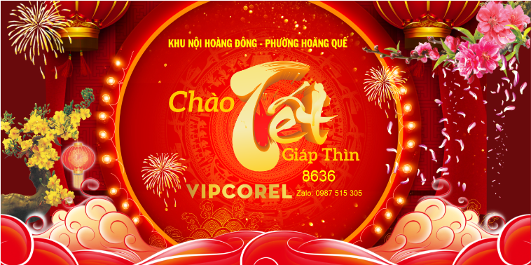 Backdrop chúc mừng năm mới 2024 Giáp Thìn #22