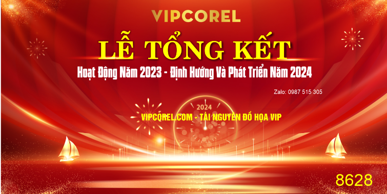 Backdrop Lễ tổng kết hoạt động năm 2023 #14