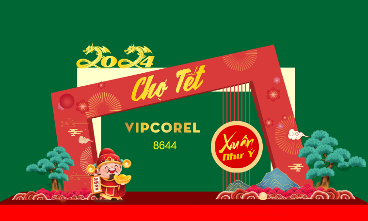 cổng tết chào xuân Giáp Thìn 2024 #8