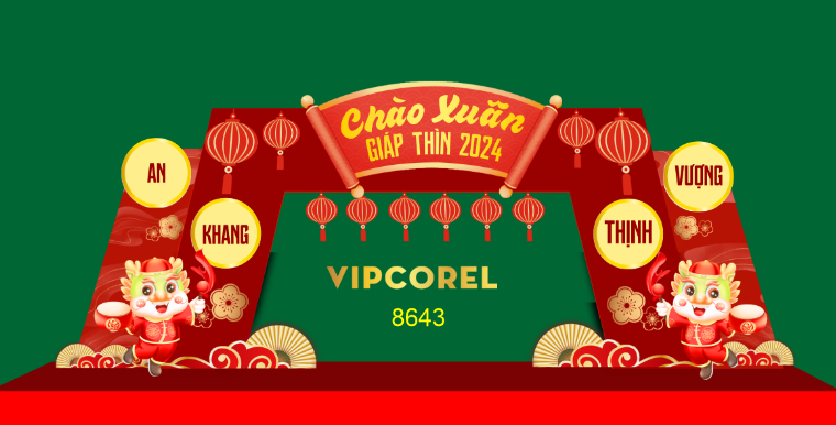 cổng tết chào xuân Giáp Thìn 2024 #7