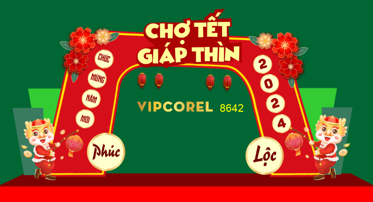 Mẫu cổng tết chào xuân Giáp Thìn 2024 #6
