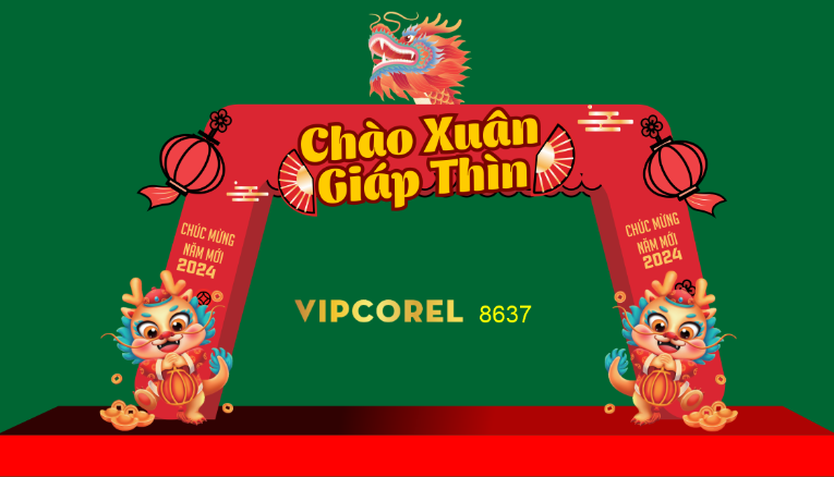 Mẫu cổng tết chào xuân Giáp Thìn 2024 #1