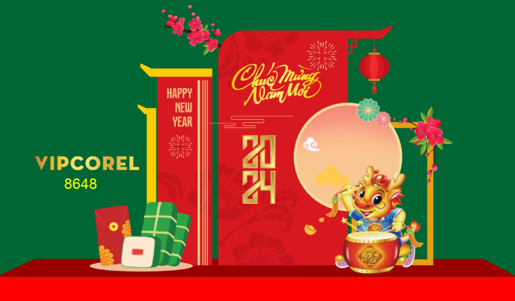Mô hình decor khu chụp ảnh tết 2024 #4