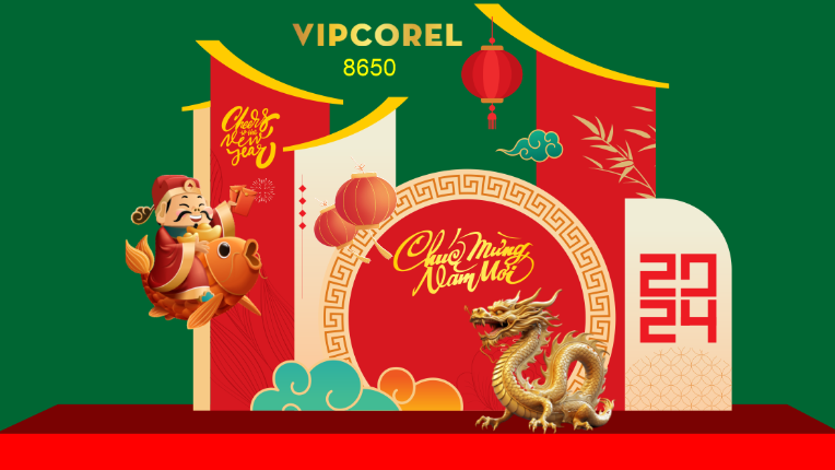 Mô hình decor khu chụp ảnh tết 2024 #6