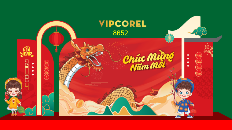 decor khu chụp ảnh tết 2024 #8