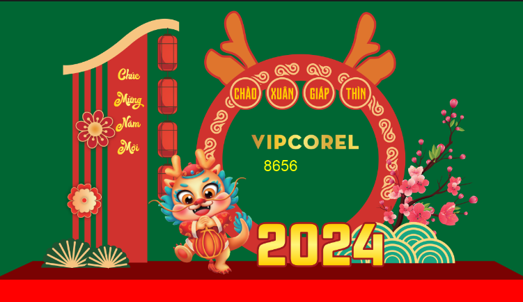 decor khu chụp ảnh tết 2024 #12