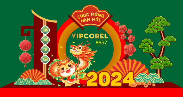 Mô hình decor khu chụp ảnh tết 2024 #13
