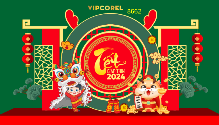 Mô hình decor khu chụp ảnh tết 2024 #18