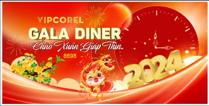 Backdrop Gala dinner chào xuân Giáp Thìn #30
