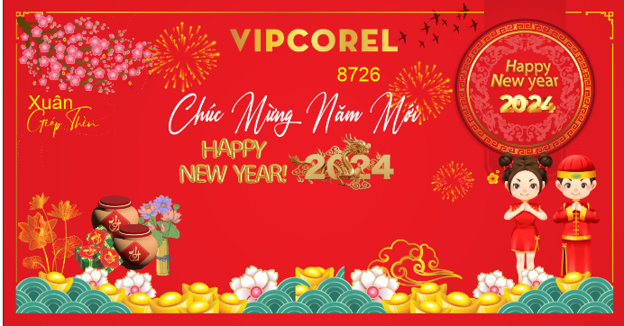 Backdrop chúc mừng năm mới 2024 #57