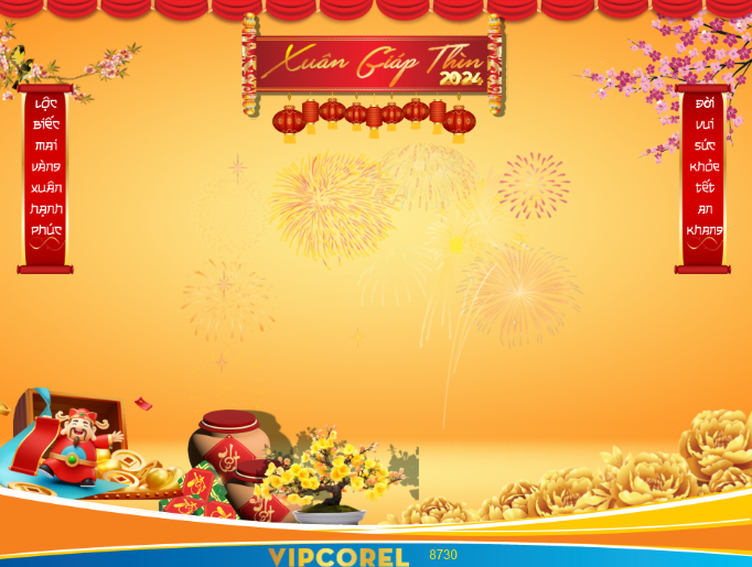 Backdrop tết Xuân giáp thìn 2024 #61