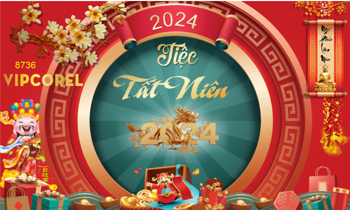 Backdrop Tiệc tất niên 2024 #67