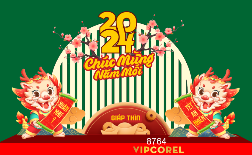 Mô hình decor khu chụp ảnh tết 2024 #20