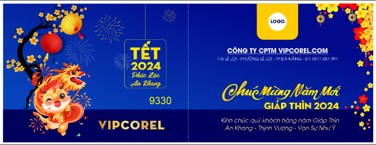 Thiệp chúc mừng năm mới xuân 2024 vector #6