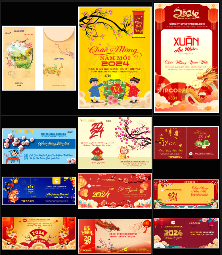 thiệp tết 2024 vector thiệp tết 2024 vector