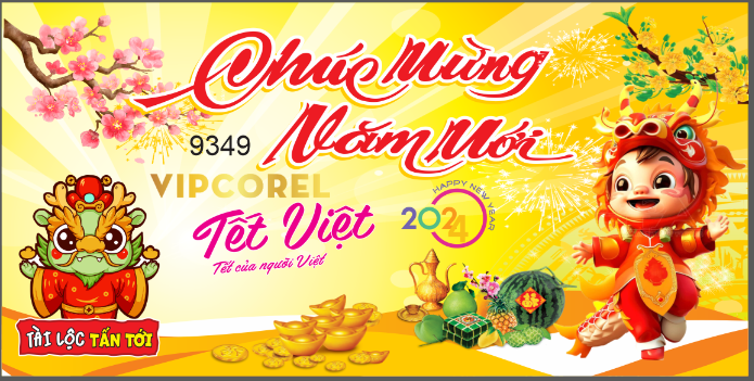 Backdrop Tết Việt xuân Giáp Thìn 2024 #83