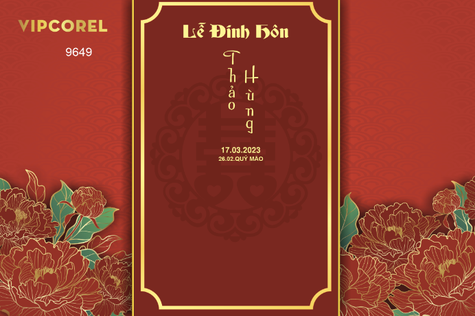 Backdrop sân khấu đám cưới 2024 vector #84