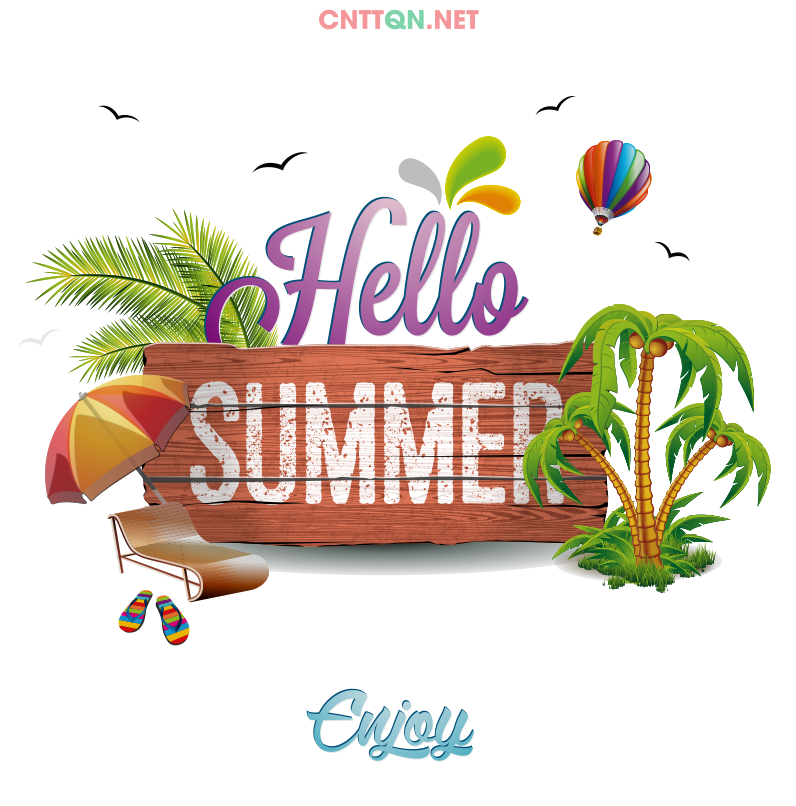 Mẫu áo nhóm Hello Summer 2019
