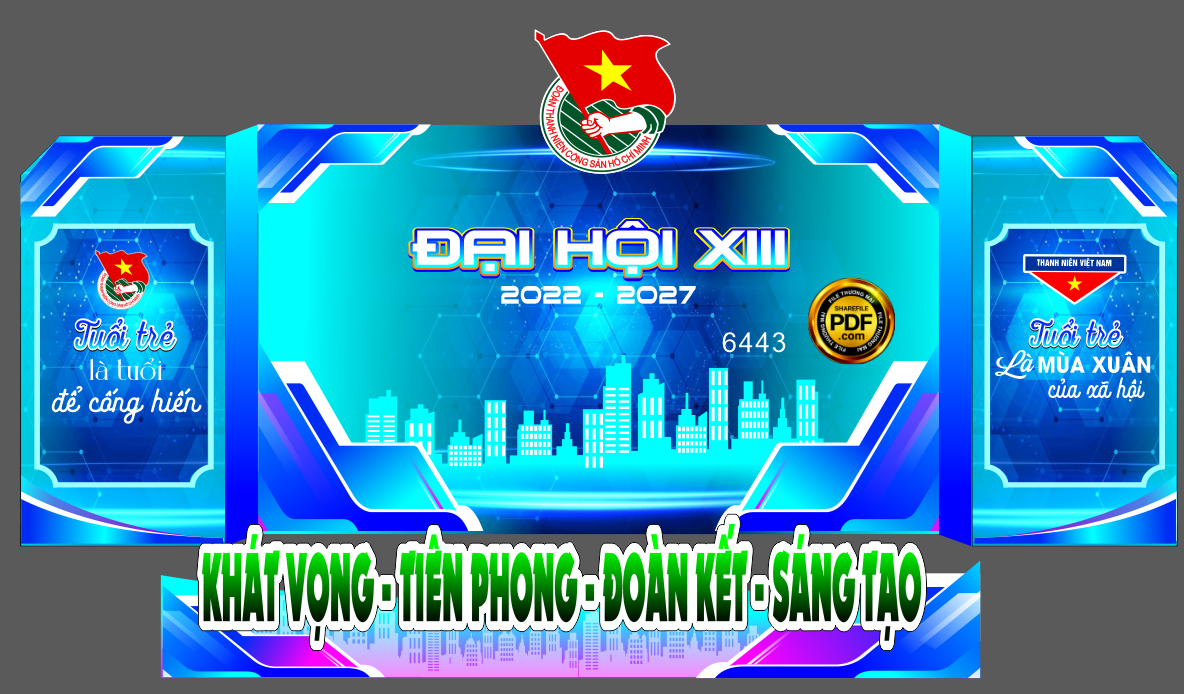 backdrop dai hoi xiii khat vong tien phong - doan ket - sang tao.png