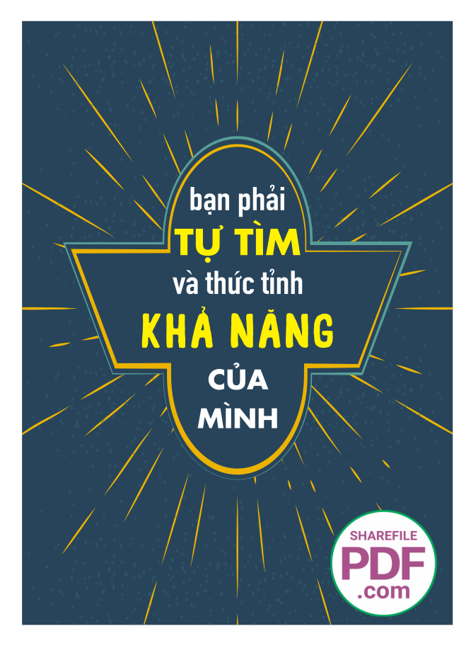 Bạn phải tự tìm và thức tỉnh khả năng của mình