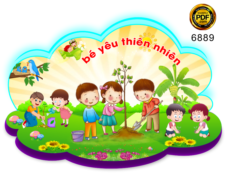 be yeu thien nhien trang tri truong mam non.png