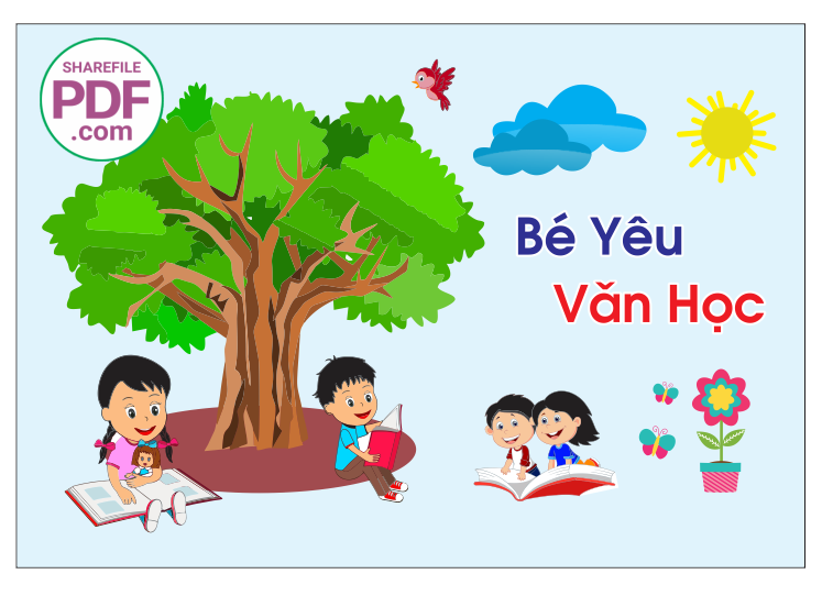 Trang trí phòng học - bé yêu văn học
