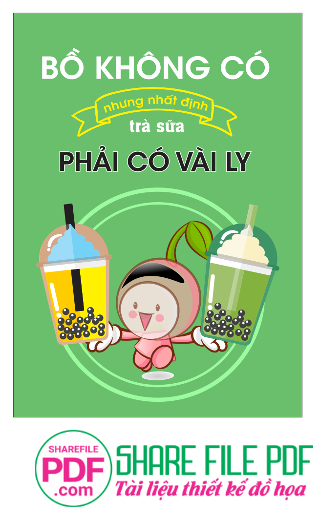 Bồ không có nhưng nhất định trà sữa phải có vài ly
