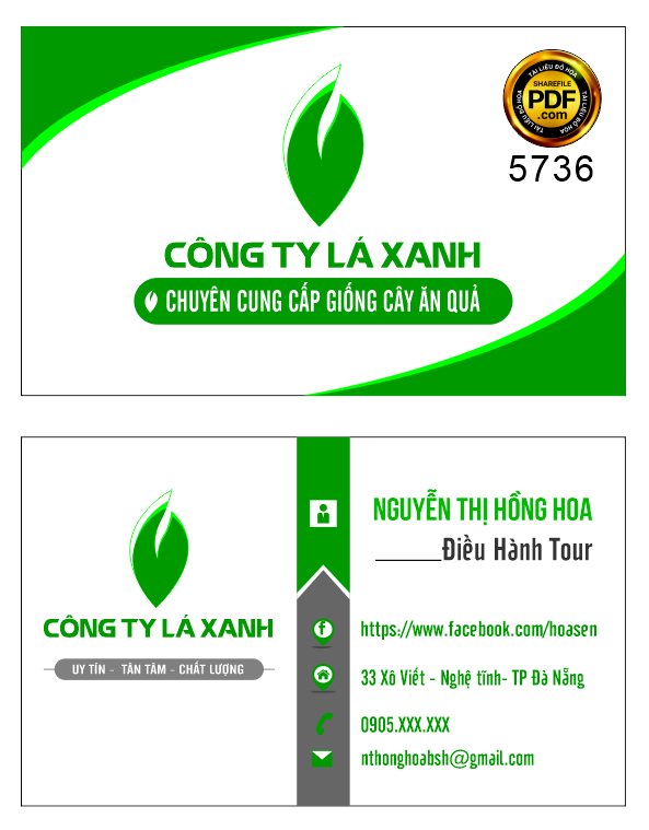 card visit cong ty lá xanh chuyen cung cap giong cay an qua.png