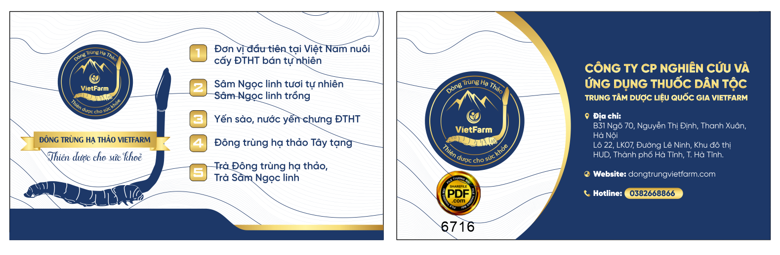card visit dong trung ha thao vietfarm.png