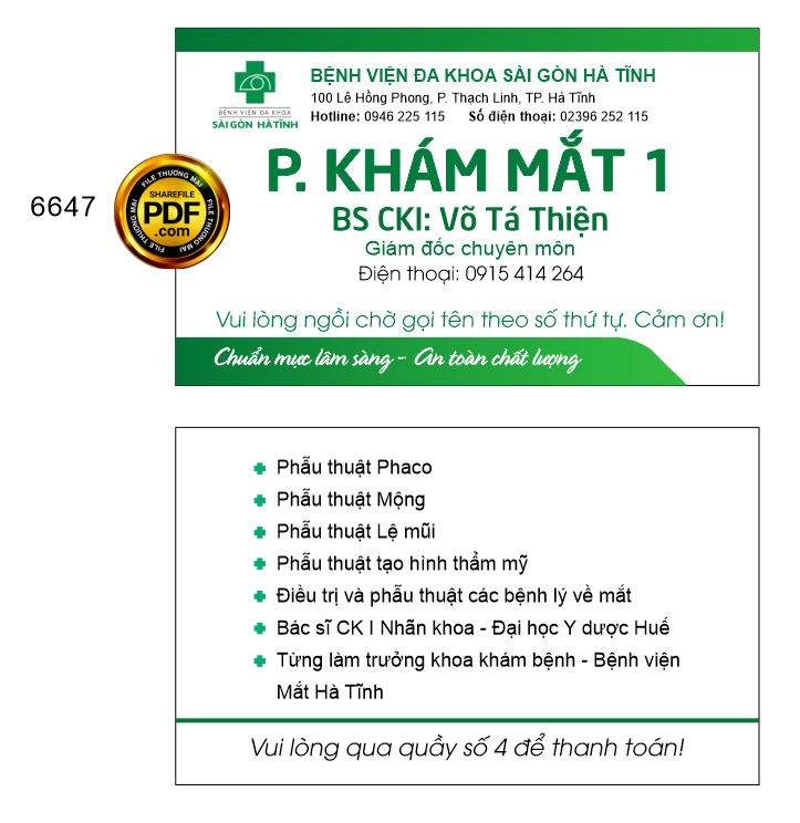 cardvisit danh thiep phong kham mat - benh vien da khoa sai gon ha tinh.png