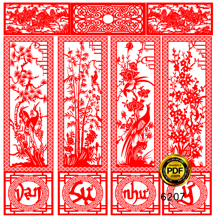 cat cnc bo tranh tu quy van su nhu y.png
