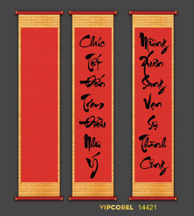 cau doi tet nen bang tre son do chu thu phap.png