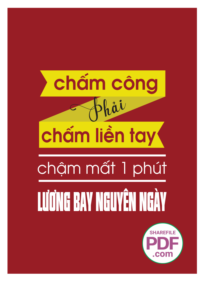 Chấm công phải chấm liền tay