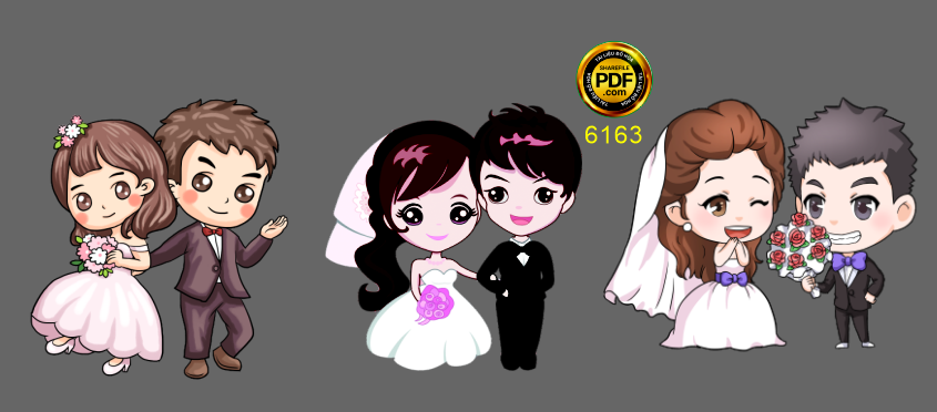 chibi co dau chu re wedding.png