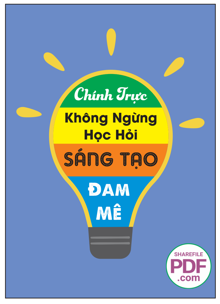 Chính trực không ngừng học hỏi - sáng tạo - đam mê