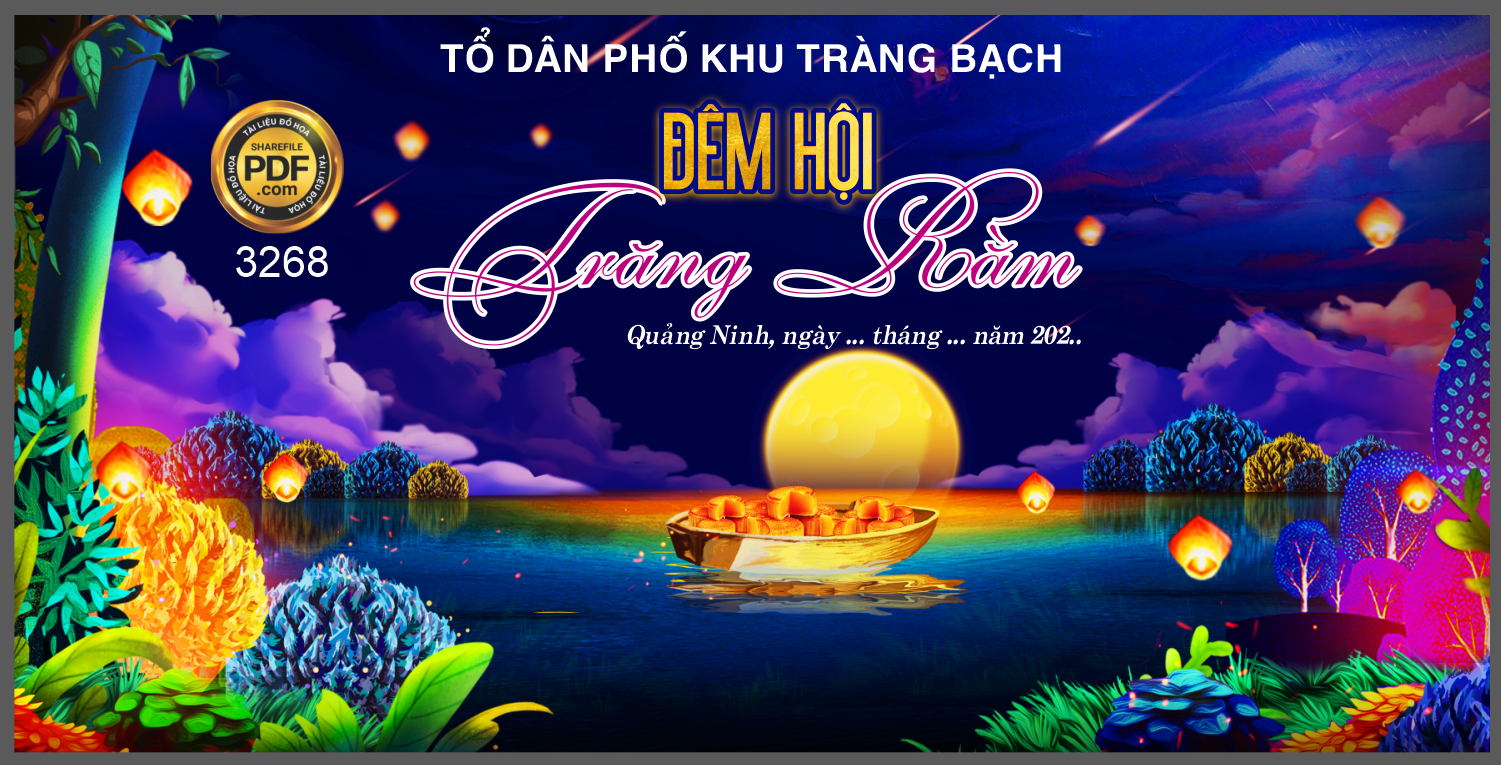 sân khấu trung thu Đêm hội trăng rằm 2022