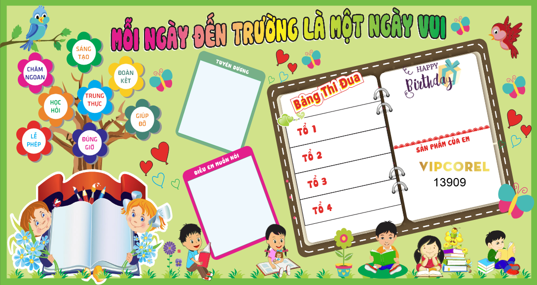 file corel bang bieu moi ngay den truong la mot ngay vui.png