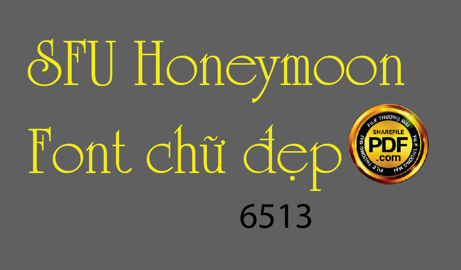 font chu viet hoa SFU honeymoon.png