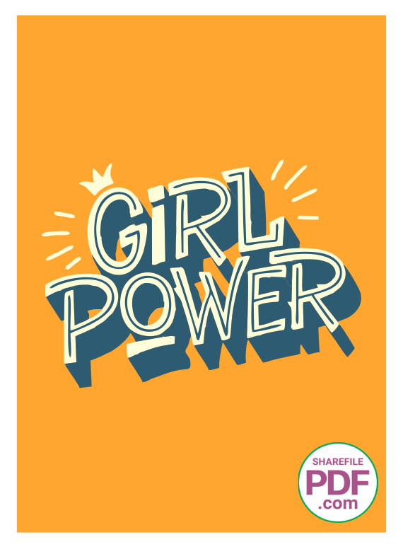 Tranh động lực treo tường Girl Power 