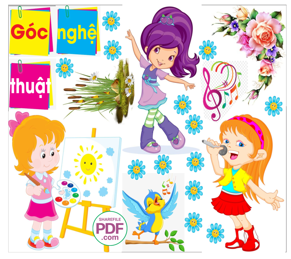 Trang trí phòng học - Góc nghệ thuật