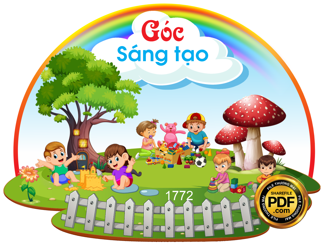 GÓC SÁNG TẠO TRANG TRÍ TRƯỜNG MẦM NON