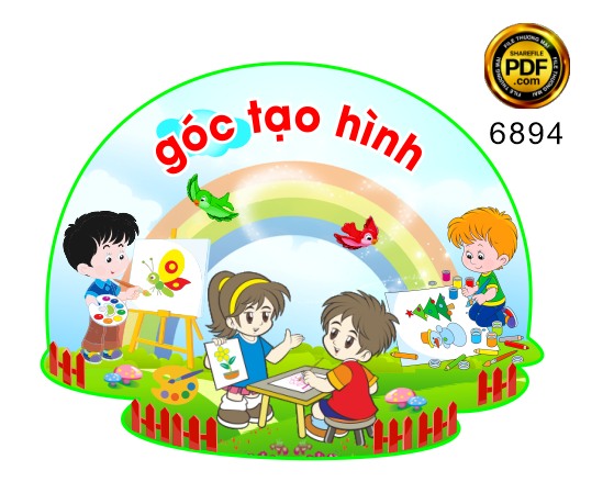 Góc tạo hình #2 trang trí trường mầm non