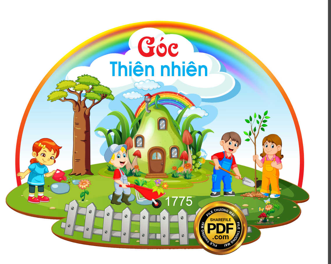 GÓC THIÊN NHIÊN TRANG TRÍ TRƯỜNG MẦM NON