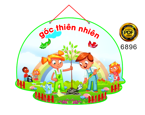 GÓC THIÊN NHIÊN TRANG TRÍ TRƯỜNG MẦM NON