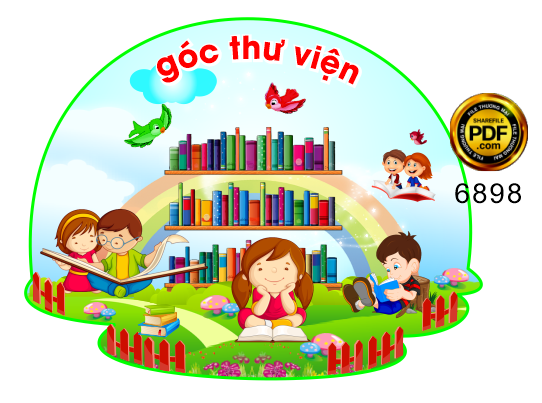Góc Thư Viện trang trí trường mầm non