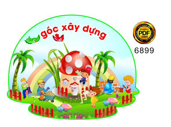 Góc Xây dựng trang trí trường mầm non