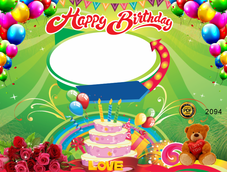 happy birthday tone màu xanh la.png