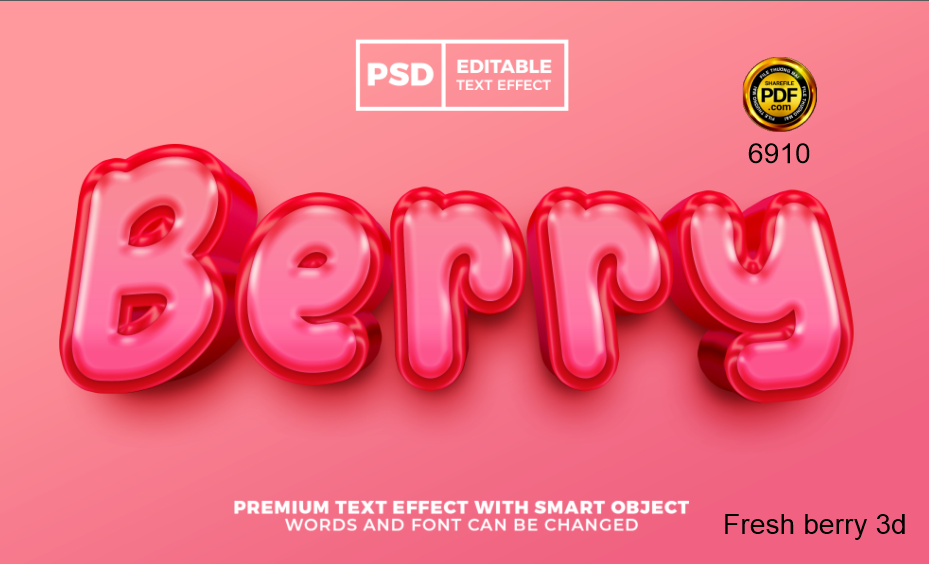 hieu ung chu psd - Fresh Berry 3d.png