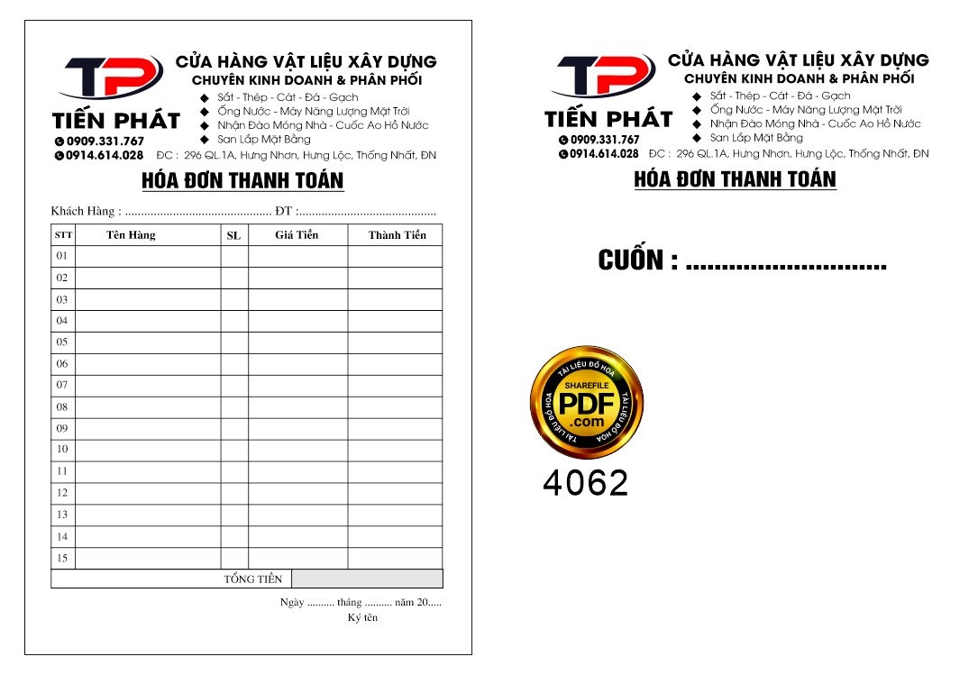hoa don cua hang vat lieu xay dung tien phat.png